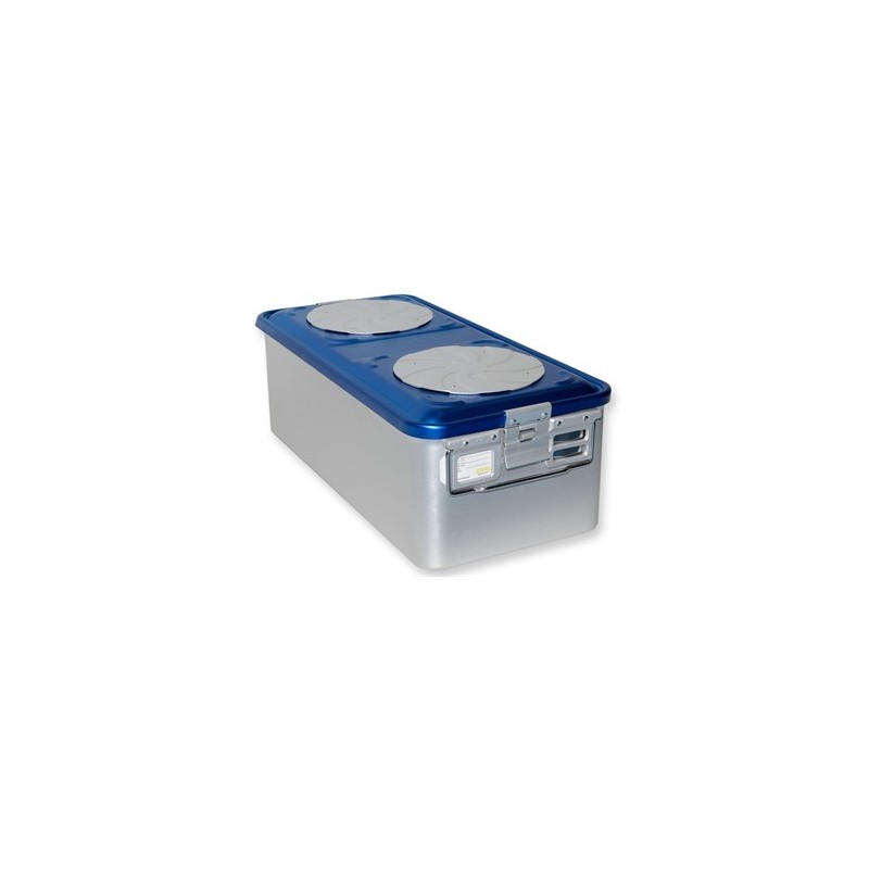 CONTAINER CON VALVOLA grande h200 mm - blu forato