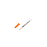 Siringhe 0,5 ml da insulina con ago di sicurezza 29G x 1/2 (13mm) Arancione