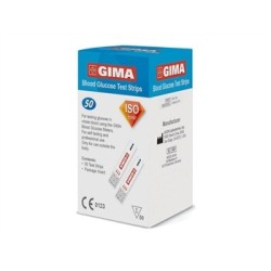 STRISCE GLUCOSIO per GLUCOMETRO GIMA  - conf 50 PZ (cod. 24108, 24111, 24114)